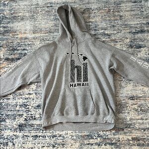 Hanes Gray Hawaii Graphic Hoodie